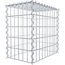 Gabion Typ 3 - 50x50x30cm - Galvanisiertes Stahlgitter Spiral