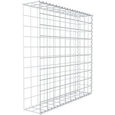 Gabion Typ 2 - 100x100x20 cm Stahlgitter Spirale - Gartemauer