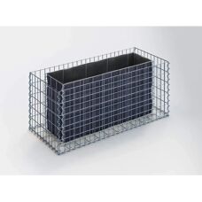 Gabiona Hochbeet - Stabiles galvanisiertes Stahl, 120x50x50cm