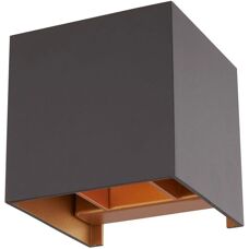Arcchio Zuzana Moderne Schwarze Aluminium Wandleuchte - G9