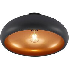 Lindby Gerwina Moderne Noir Or Ceiling Light