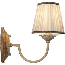 Lindby Wall Lamp Lumiel - Antique Brass, Cream, Textile - Wall Lamp