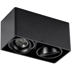 Lampada a soffitto nera Arcchio Kubika - Moderna, 2 GU10