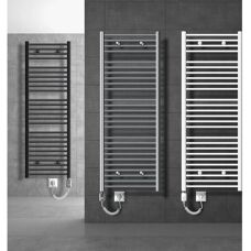 ECD GERMANY Sahara - Radiador toallero eléctrico - 600x1800mm - Blanco - Recto