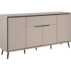 Calicosy Beiges / Noir 4-türiger Sideboard - Sideboard