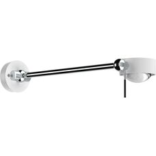 Top Light Puk Mini Wing Einzel-Deckenleuchte - 100cm/125cm/60cm, Schwarz Matt-Chrom