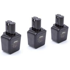 Vhbw 3x Battery for Bosch GSR Tools - 12V, 3000mAh NiMH
