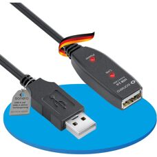 PureLink USB 2.0 Actieve Extensie A/A - zwart - 10,00 m