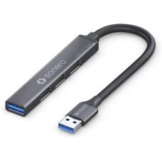 Purelink Hub Space Grey USB 3.2 - 4 Puertos, Cable 0,50m