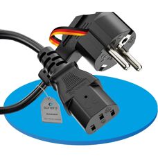 SONERO SON C13G-100B - Strömkabel - Jordad kontakt 90°
