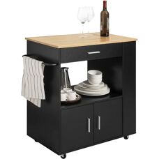 SoBuy FKW113-SCH Lebensmittelservicewagen - Vielzweck Küchenwagen