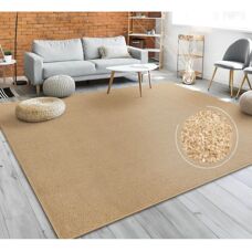 PACO HOME - Alfombra lisa moderna de pelo corto para sala