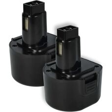 vhbw Batería Black & Decker - 9.6V 1500mAh NiMH - 2 Piezas