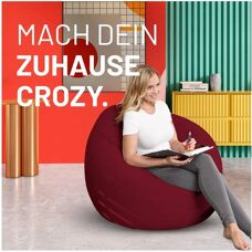 LUMALAND - Flexi Comfort - Rot - Medium - Bean bag chair