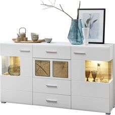 FARO - FARO-36 - Weiß - Eiche Applikationen - Sideboard