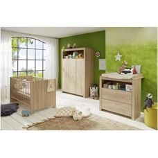 Chambre bébé Olivia 3 pièces - Lit - Commode - Armoire - Publicité