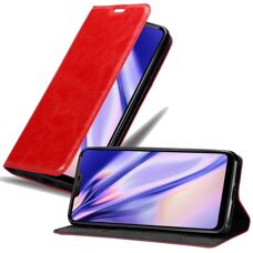 Cadorabo LG G7 ThinQ - Schutzcover mit Standfunktion und Kartenfach - APPLE ROT