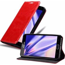 Oppo A53 Rote Leder Buchstil Hülle - Ständer & Kartenfach