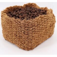 AQUAGART Kokosnuss-Pflanzenkorb 20x20x15cm Naturfaser