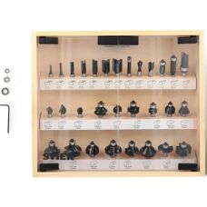 STIER Holzfräserset - 8 mm Bits - Für Handhobelmaschinen
