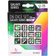 Serie Galaxy de Gamegenic: Set de Dados D6 16mm - 12 Piezas