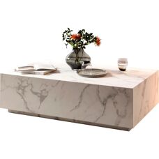 SALESFEVER Rechteckiger Couchtisch - Marmoroptik