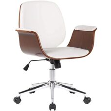 Silla de oficina Kemberg nogal/blanco - Silla de oficina