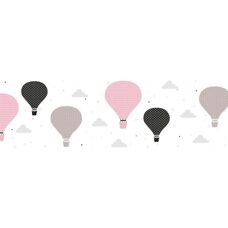 Profhome 403737-GU Borde Gráfica Autoadhesiva Rosa - Papel Pintado Papel Pintado