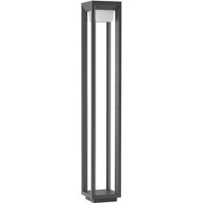 Prios - Außenlampe Gamion Modern Grau Aluminium - 90cm - Gartenweg/Licht