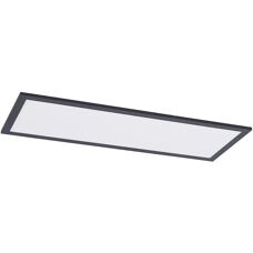 Lindby Nelios Ceiling Light - 80x30cm, Black, Modern Design