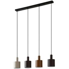 Lindby Ovelia Pendelleuchte - Modern - Schwarz/Braun/Beige