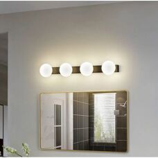Lucande Myrra Wandleuchte - Modernes Schwarz Aluminium
