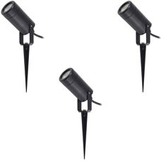 Lindby Thorgal Ground Spike 3pcs Black - Outdoor Garden Lamp
