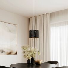 Lindby Aralena Suspension - Noir & Or - 26cm