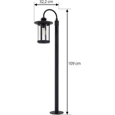 Lindby Zayn Schwarze Aluminium-Außenlampe - Außenbeleuchtung