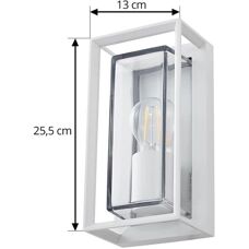 Arcchio White Ismera Wall Light - Wall Lamp for Outdoors