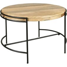 byLiving Hanna runder Mango Couchtisch - Couchtisch