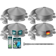 KESSER Bordi in plastica flessibile per prato 40m - Grigio