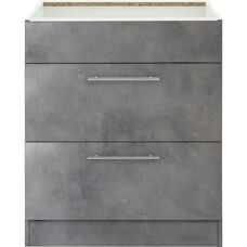 WIHO KÜCHEN Cali - 60cm Grauer Küchenunterschrank
