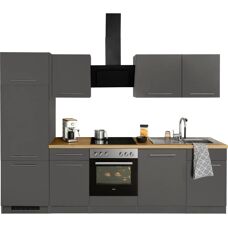 WIHO KÜCHEN Unna - Komplettküchen-Set - Anthrazit