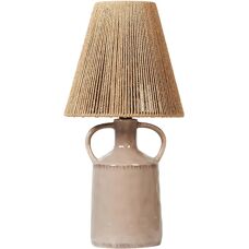Beliani LARISSOS Taupe Keramik Tischlampe - Tischleuchte