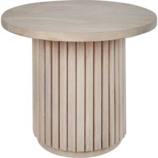 Beliani Mangoholztisch - Modernes Naturfinish Wohnzimmer