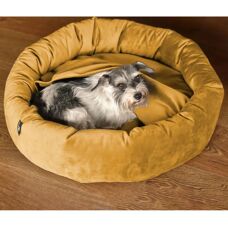 Silvio Design Lajos M - Rundes Hundebett mit Kapuze