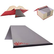 Skin legis red: Aluminium-Buchstütze, leicht für Gesetzestexte, Gr. S