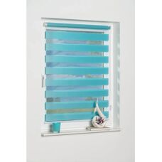 K-HOME Ancona Türkis Doppelrollo - Fensterdekoration