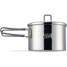 Esbit Edelstahl Campingtopf - 1600ML - Grau - Kochgeschirr