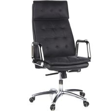 hjh OFFICE VILLA 20 - Professionelle Bürostuhl - Schwarz