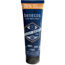 Benecos 3-in-1 Body Wash - 250 ml Shower Gel for Men
