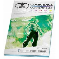 Torby na komiksy Ultimate Guard - Wielokrotne zamknięcie - 100 sztuk - Bezpieczne do archiwizacji