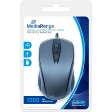 MediaRange MROS201 Ambidextrous USB Optischer Maus - Büro
